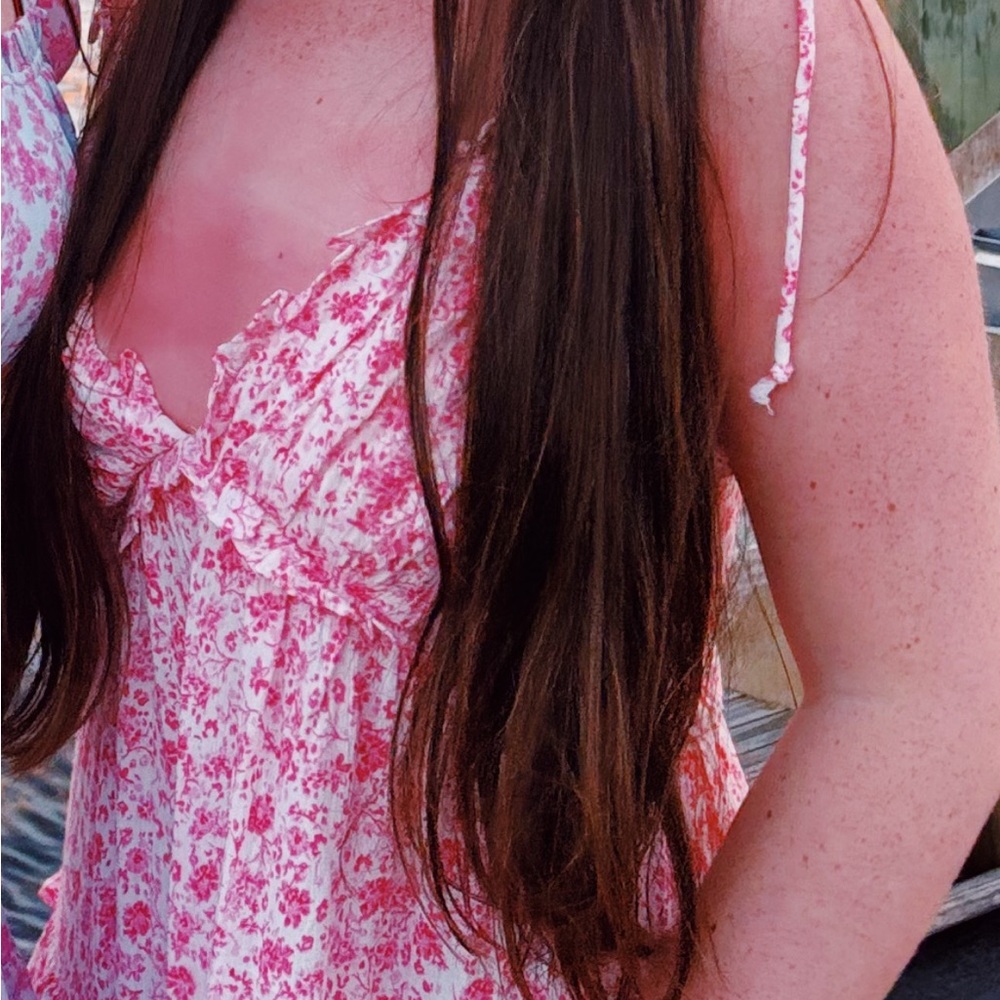 Trendy Boutique Pink Floral Dress